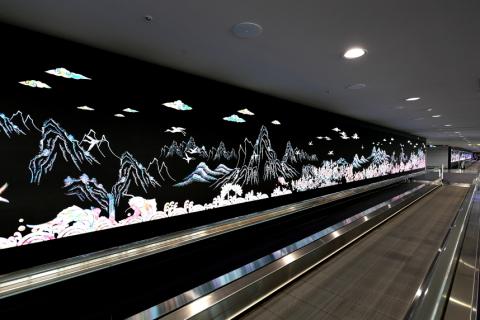국립고궁박물관, 인천국제공항 입국장에 전통문화 미디어 설치 이미지